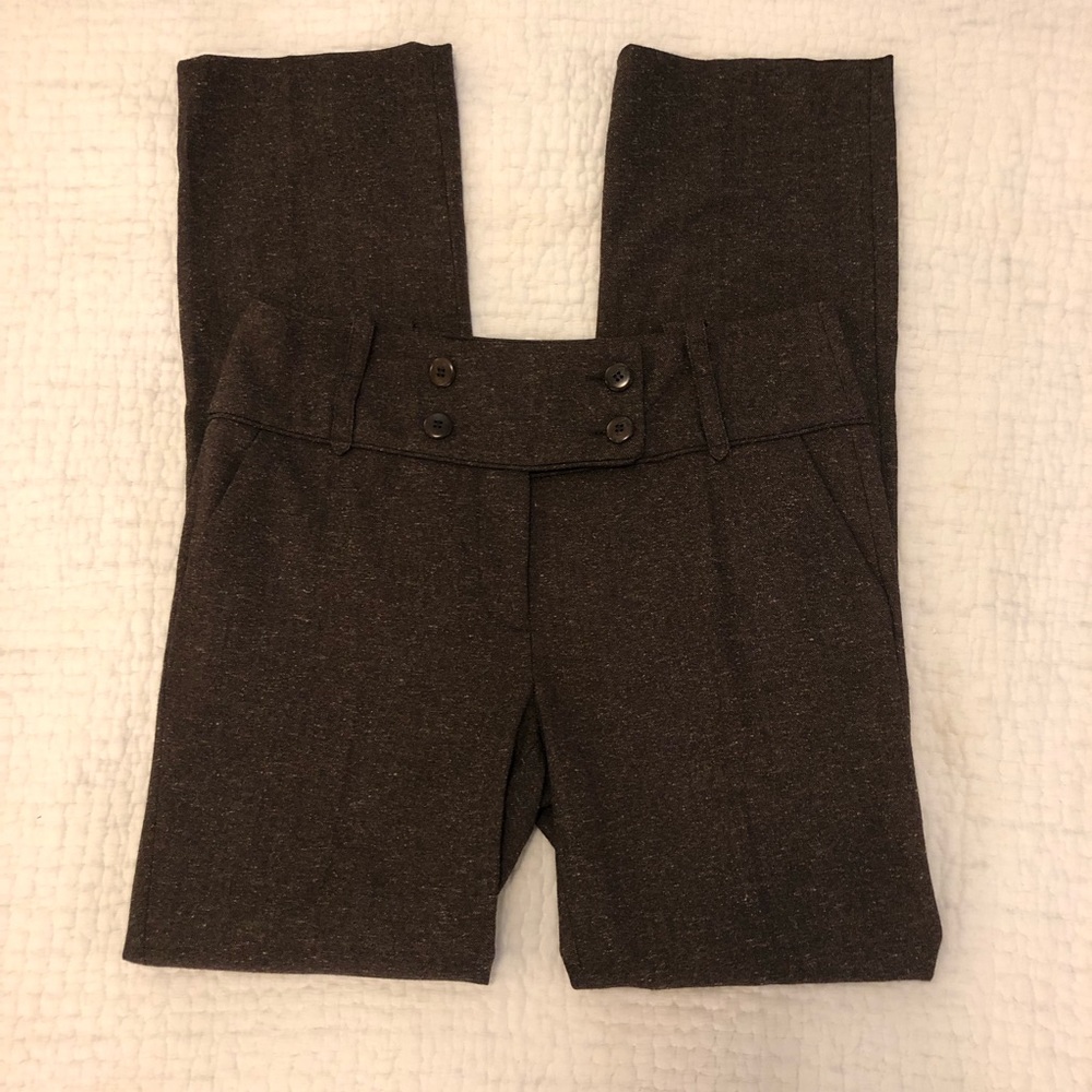 BCBG Max Azria Brown Tweed Pants